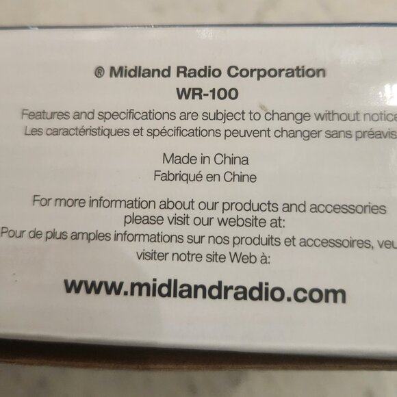 MIDLAND Emergency Weather Radio - NEW - Open Box - Picture 4 of 11